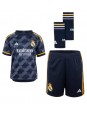 Real Madrid David Alaba #4 Venkovní dres pro děti 2023-24 Krátký Rukáv (+ trenýrky)